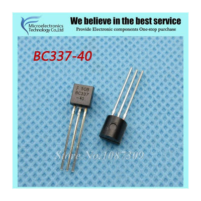

50pcs free shipping BC337-40 BC337 TO-92 Bipolar Transistors - BJT PNP -45V -100mA new original