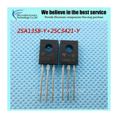 

10pcs free shipping A1358 C3421 2SA1358 2SC3421 2SA1358-Y 2SC3421-Y audio amplifier 5PCS A1358 5PCS C3421 new original