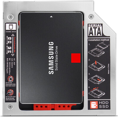

IT-CEO 95mm notebook drive hard drive SATA hard drive bracket hard drive bracket silver for SSD solid state hard drive hollow version W6GQ-9A
