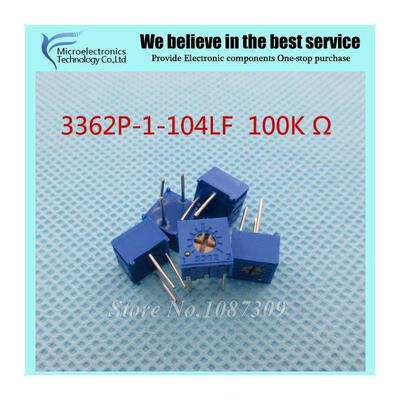 

100Pcs/Lot 3362P-1-104LF 3362P 104 100K ohm Trimpot Trimmer Potentiometer Variable resistor new original
