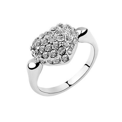 

Yoursfs Arrival Heart Shape Wedding Ring for Women with Paved Micro AAA Cubic Zircon Engagement Ring