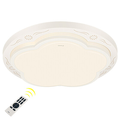 

OPPLE LED Ceiling Lamps Bedroom Lamps Remote Control Dimming Color Round Lights Monthly Diameter 53.5 cm 28 Watt 10-15 Flat Remote Control