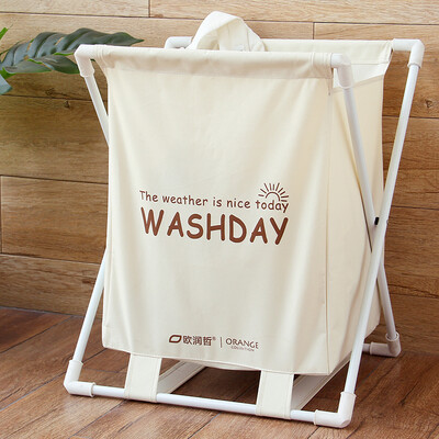 

Ou Runzhe laundry baskets Japanese double Oxford cloth folding washing basket thick large