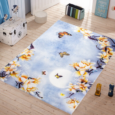 

Li home cartoon comfortable&durable living room bedroom non-slip carpet 3D blanket fans 120 170cm
