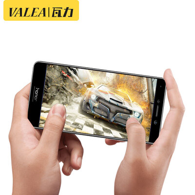 

Two pieces tile VALEA Huawei glory play 6X tempered film glory 6X full-screen coated steel film HD mobile phone protective film black 55 inches