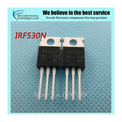 

10PCS free shipping IRF530N IRF530 IRF530NPBF MOSFET MOSFT 100V 17A 90mOhm 24.7nC TO-220 new original