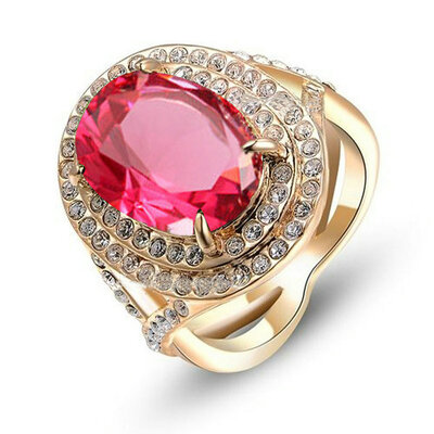 

Yoursfs Wholesale Imitation Emerald Promise Rings for Women Rose Gold Plated Vintage Semi-precious Green Stone Ring Anel