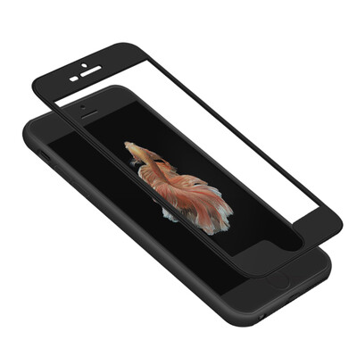 

Мо вентилятор Apple 6 / 6S телефон случае iPhone6 ​​/ 6s мобильный телефон случае / защитная крышка 360 all-inclusive тонкий матовый анти-падение силиконовой мягкой оболочки простой прилив мужчин и женщин черный