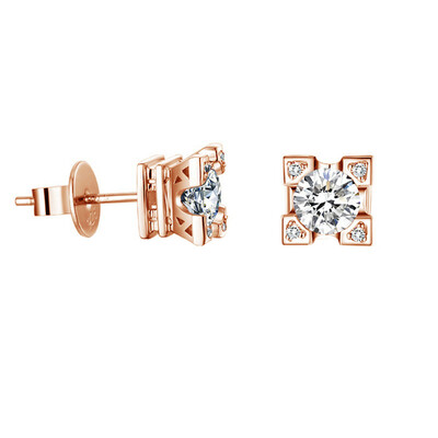 

Yoursfs New Fashion Paris Eiffel Tower Earrings For Woman Silver Color Brincos Cute Micro CZ Crystal Jewelry Gift