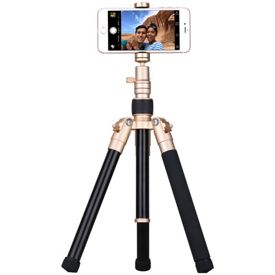 

MOMAX (MOMAX) elite portable tripod self-timer pole micro single digital SLR camera camera travel with high quality aluminum alloy 7 high degree of freedom to adjust the champagne gold