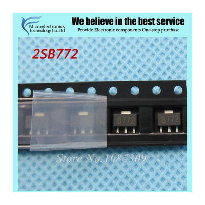

20pcs free shipping 2SB772 B772 SMD SOT-89 PNP MEDIUM TRA new original