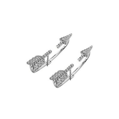 

Yoursfs@ Luxury Arrow Design Gold Plating Earrings Paved Shiny Austrian Crystal Jewelry for Women