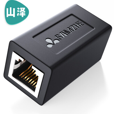 

Yamazawa (SAMZHE) 101BK RJ45 кабель разъем разъем коннектор сеть двухпроводная сеть через головной модуль удлинение кабеля 8P8C черный