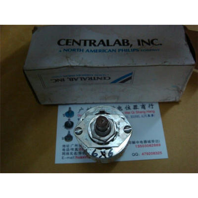 

CENTRALAB 6 foot silver-plated knife X6 band switch gear