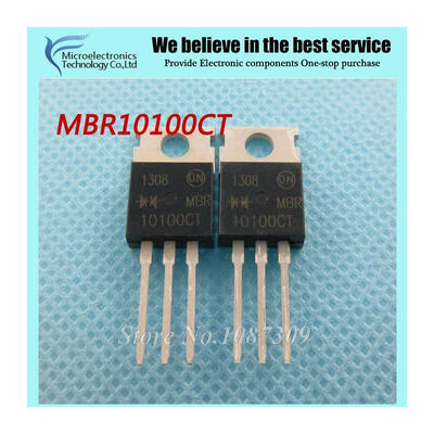 

10pcs free shipping MBR10100CT MBR10100 MBR10100C Schottky & Rectifiers 10A 100V TO-220 new original