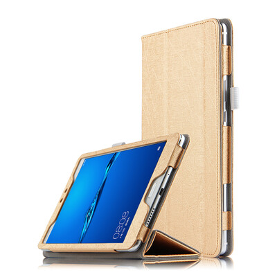 

KOOLIFE Huawei защитного рукав M3 молодежной версия проволока сложенной кожи зерно кожи / м3 держатель пластина кобура Huawei молодежной версия планшет Case 8 дюймов - Золото