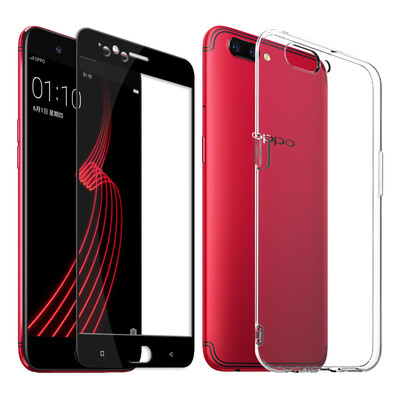 

Корпус мобильного телефона EMSASE OPPO R11 Plus + полноэкранная черная стальная пленка для вскрытия прозрачной мягкой оболочки