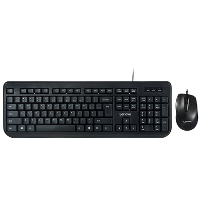 

Lenovo (Lenovo) FBL322 home commercial wired keyboard mouse set black