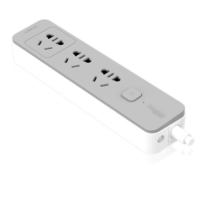 

Schneider Electric (Schneider Electric) smart new national standard socket 3 1.8 m row wiring board board line board NSW1030_WE gray