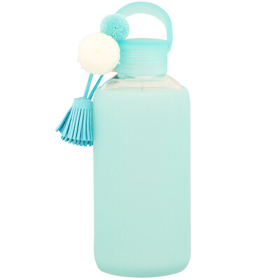 

Coffee family COSTA glass fashion portable anti-hot anti-wrestling with a cup with a cup of blue call 400ml