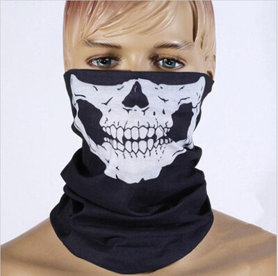 

Skull Printed Men Women Magic Scarf Polyester Scarves Motorcycle Climbing Bandanas Headwear Tubular Bandana Cap Tube Face Mask