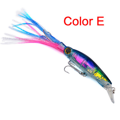 

1pc design Squid 7"-14cm/1.566oz-40g fishing lures 6 Colors fishing bait 1/0# Hook fishing tackle