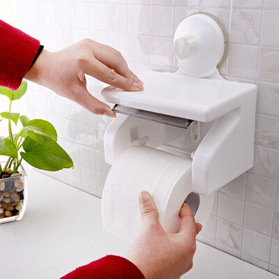 

Jingdong Supermarket Shuangqing home strong sucker toilet paper holder bathroom roll holder hollow paper towel rack SQ-1800