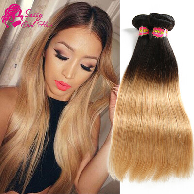 

7a Malaysian Straight Ombre Honey Blonde Weave 100 Human Hair Weave Brands Cheap Hair Bundles 4 Pc Lot Deals Sassy Girl Hair