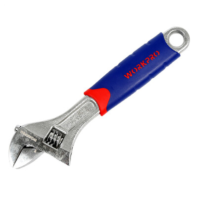 

WOCK WORKPRO W072016N Adjustable wrench 8 inch wide open mouth active wrench pipe wrench large opening 40mm