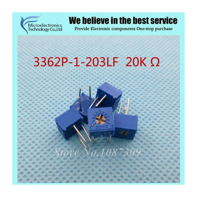 

100PcsLot 3362P-1-203LF 3362P 203 20K ohm Trimpot Trimmer Potentiometer Variable resistor new original