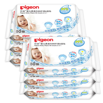 

Pigeon baby soft wipes wet wipes 80 pieces 6 bags