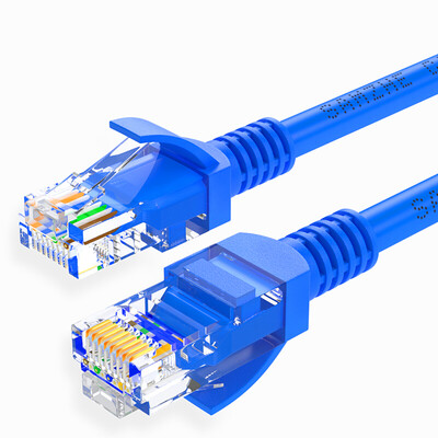 

Shanze (SAMZHE) project-level high-speed ultra-five CAT5e class network cable Fast Ethernet network cable jumpers over 5 categories of finished cable blue 1 m SZW-1010