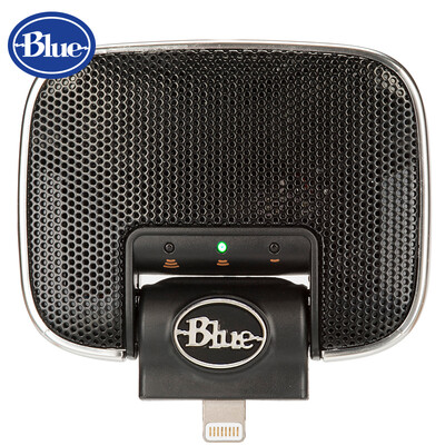 

Blue Mikey-Digital Portable Cell Phone Recording Microphone Capacitive Microphone Rotatable Lightning Connector Mobile Voice Karaoke Plug-in