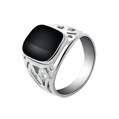 

Yoursfs Fashion 18k whiteyellow gold plated cubic zirconia anillo de plata con piedra negra stones rings for men schmuck ring fo