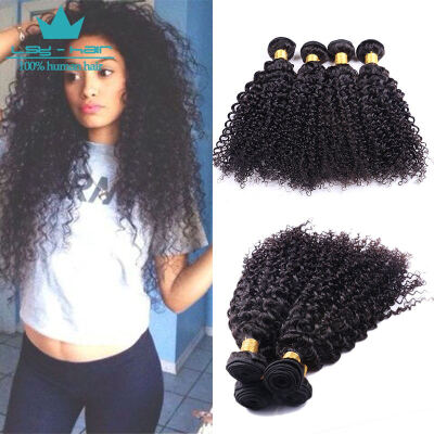 

Afro Kinky Curly Hair 3 Bundles Brazilian Virgin Hair Curly Hair Bundles 8A Grade Cheap Human Hair weave bundles