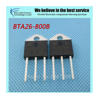 

10pcs free shipping BTA26-800B BTA26800B BTA26-800 BTA26-800B Triacs 25 Amp 800 Volt TO-3P new original