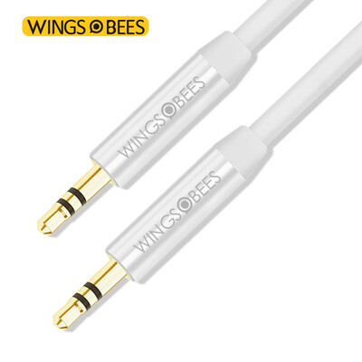 

Wings of Bees 35mm male-to-male AUX cablewhite