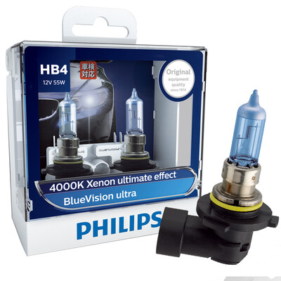 

Philips (PHILIPS) Blue Star Light H4 upgrade car light bulb 2 package color temperature 4000K