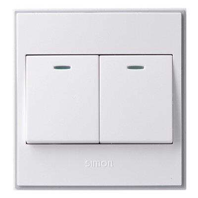 

Simon Electric (simon) V51042BYT four open double control 56C series with fluorescent four open dual control switch socket