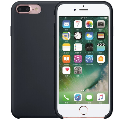 

Black&white optional - original feel Supermodel iPhone 7Plus 8Plus mobile phone case Apple 7 8plus liquid silicone men&women anti-drop mobile phone shell black suitable for iPhone 78 Plus 55 inches