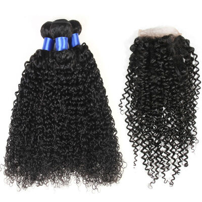 

Brazilian Virgin Hair Curly Bundles With Closure 3 Bundles With Closure Brazillian Hair With Closure Curly Hair With Closure