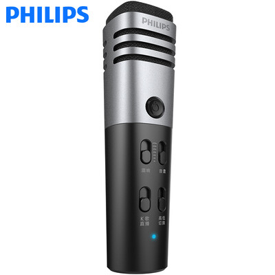 

Philips (PHILIPS) K38002 телефон микрофон и петь национальные песни K Эндрюс Apple Universal конденсаторный микрофон микрофон компьютера K песни звук молодежь версия Гипериона синий