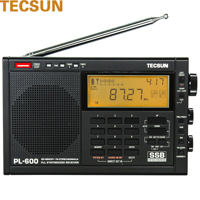 

TECSUN PL-600 full-band shortwave digital frequency conversion charging radio Stereo elderly companion entrance exam forty-six hearing semiconductor black