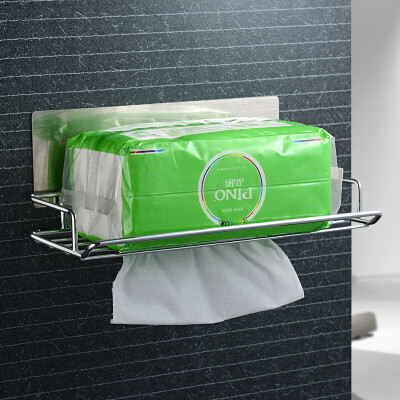 

【Jingdong Supermarket】 Shuangqing home sucker extract paper towel rack bathroom racks Seamless storage shelves SQ-5009