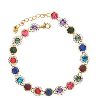 

Yoursfs@ Cubic Zirconia Stick Bar Bracelets & Multi-Colored Fashion Jewelry Hand Chain Gift For Women
