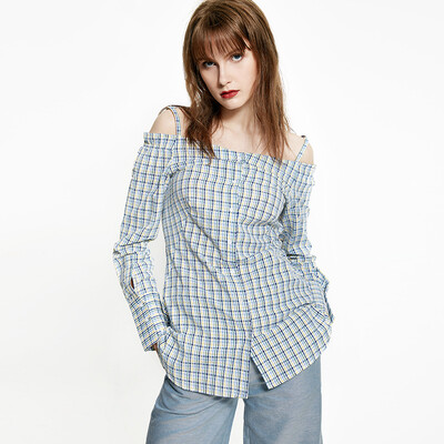 

UR Women 's Women' s Sling Plaid Shirt Blanket WH08S2BN2000 Miscellaneous S