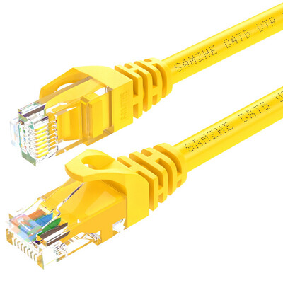 

Shanze (SAMZHE) Кабель категории 6 CAT6 Гигабитная высокоскоростная сетевая линия Внутренняя и наружная 8-жильная кабельная линия 6 Компьютерный TV-маршрутизатор YEL-6020 желтый 2 метра