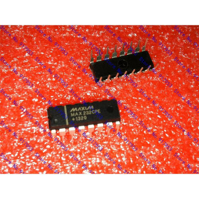 

100 PCS MAX232CPE DIP-16 MAX232 5V-Powered Multichannel RS-232 DriversReceivers