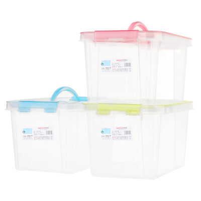 

Baiyouhui BAYOH 16L portable transparent plastic storage box storage box storage box small medicine box three sticks BYH-1352