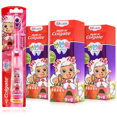 

Гао Lujie (из Colgate) Мышь комплект зубной пасты дети кисть (70g × 3 + клубничного ароматизатора динамической новой электрической зубной щетки)